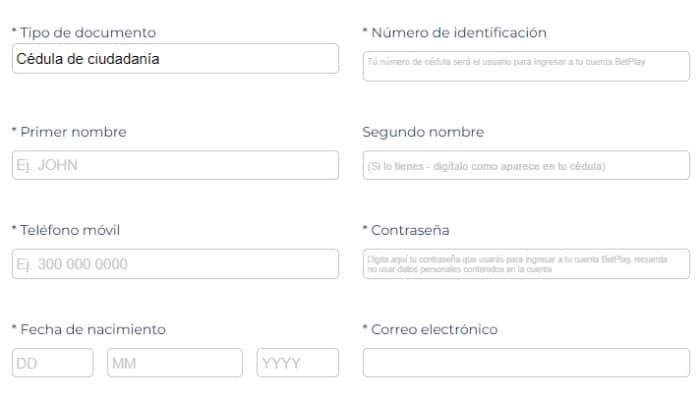 Registro BetPlay Colombia