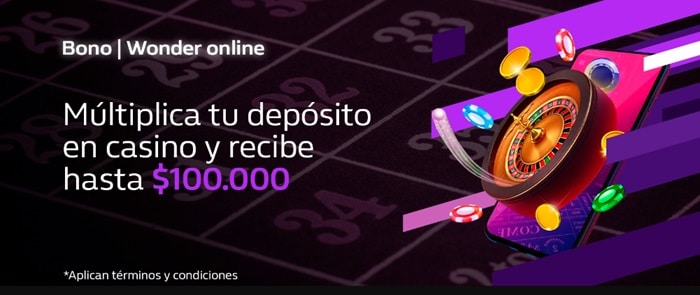 Bono de Bienvenida Wonderbet Casino